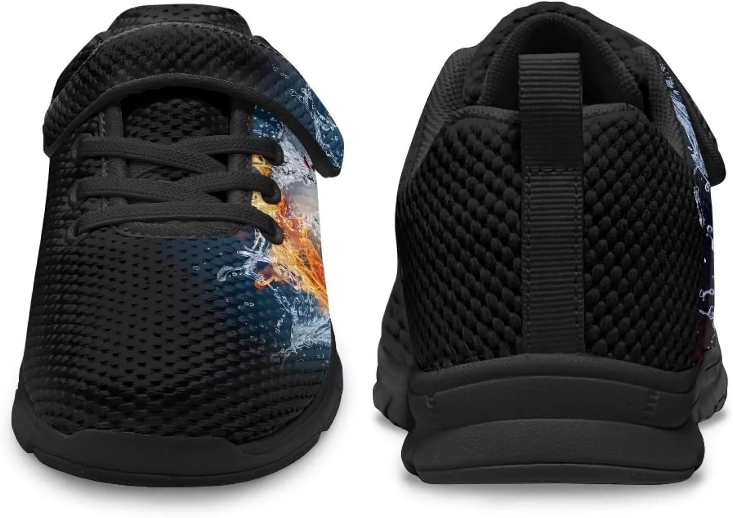 Boys'Skateboarding Shoes,Non-Slip Flat Tennis Shoes Children's Lightweight Strap Sneakers for Travel Jogging