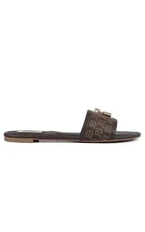 Brown Monogram Flats