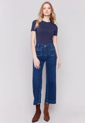 Charlie B Denim Patch Pocket Jeans