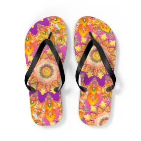 Colorful Bohemian Mandala Flip Flops