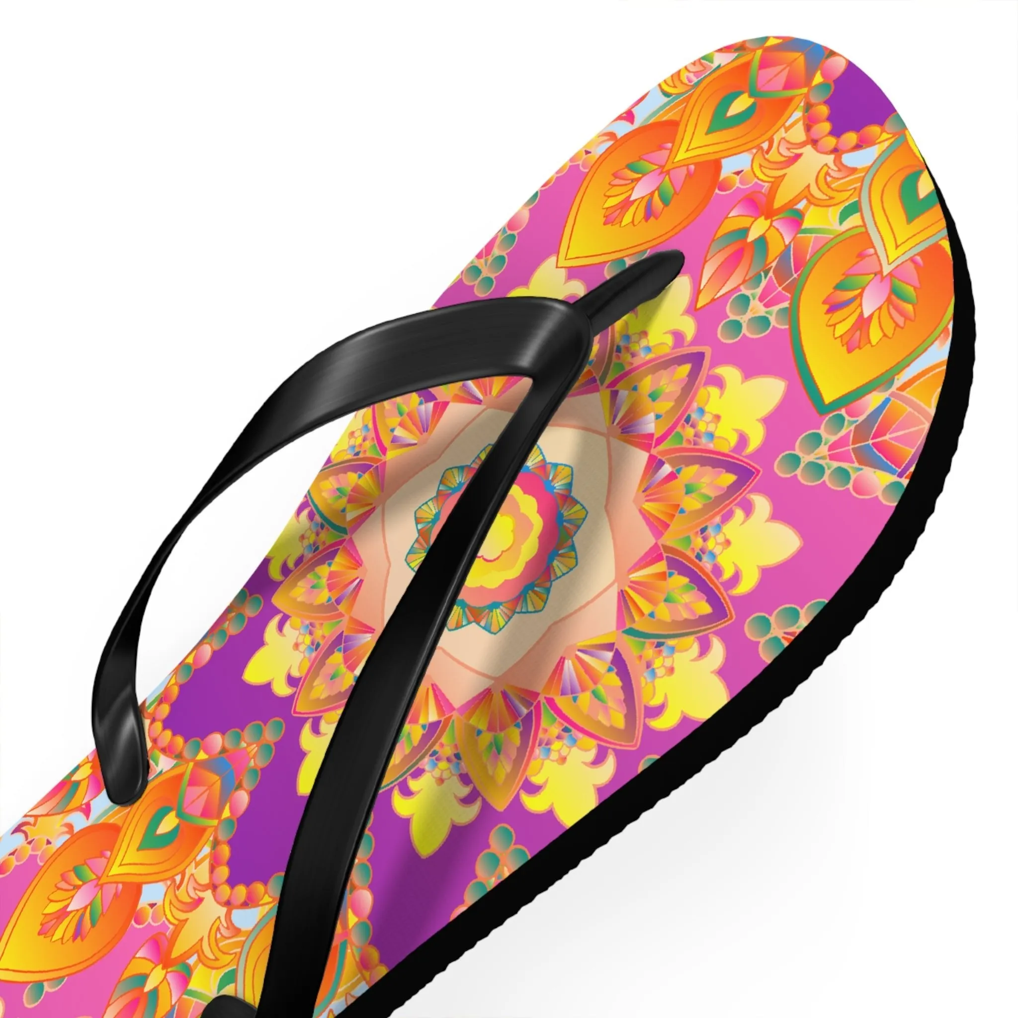 Colorful Bohemian Mandala Flip Flops