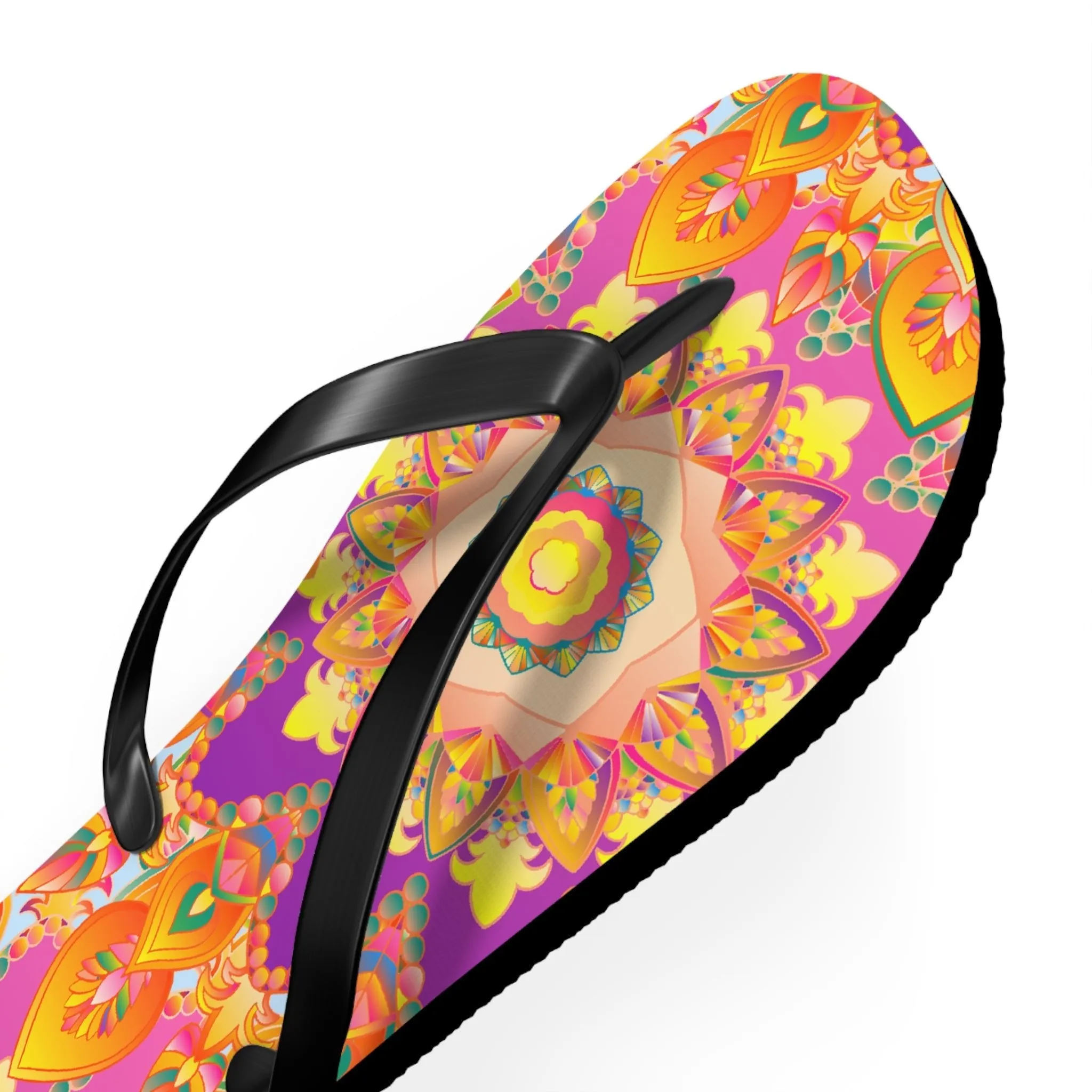 Colorful Bohemian Mandala Flip Flops
