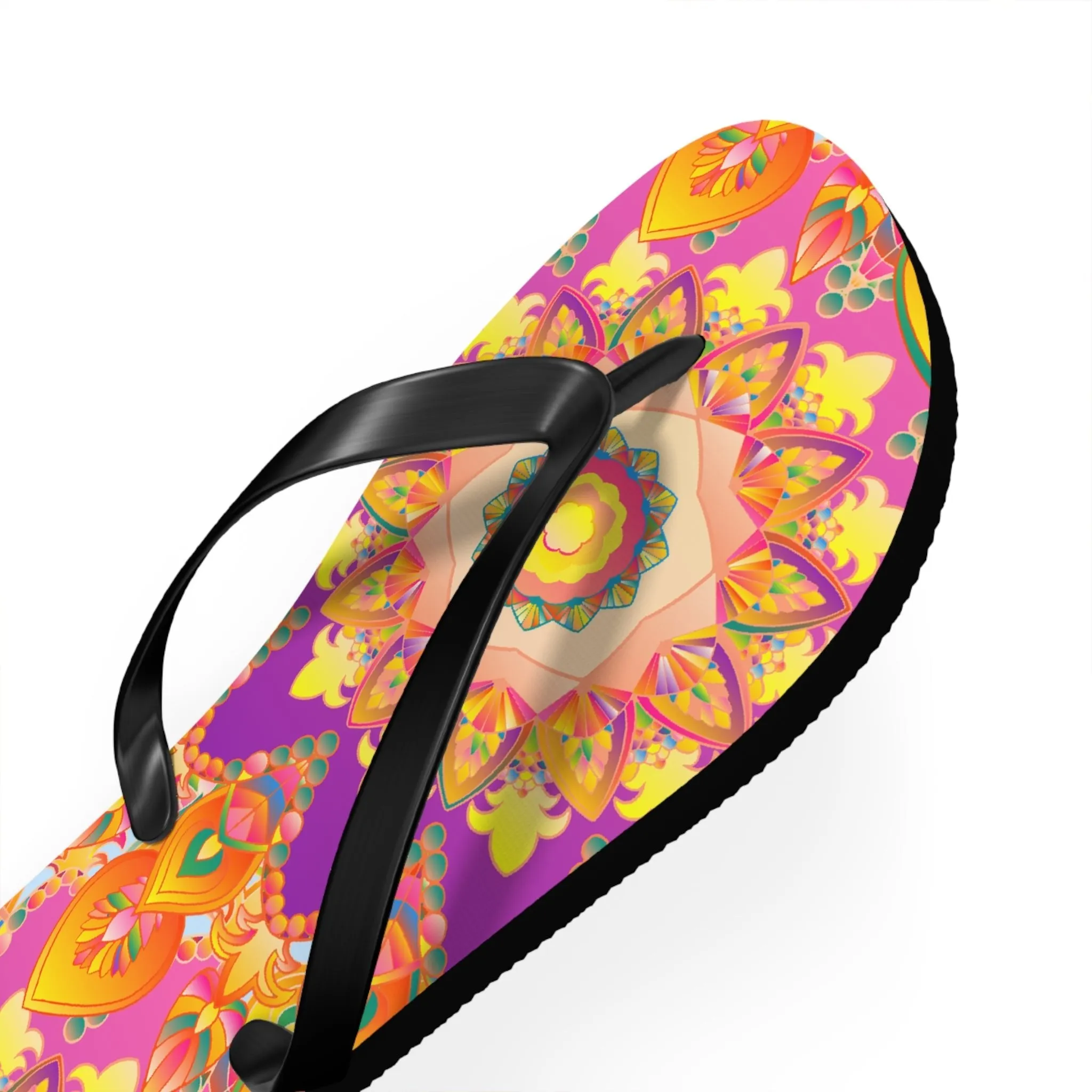 Colorful Bohemian Mandala Flip Flops