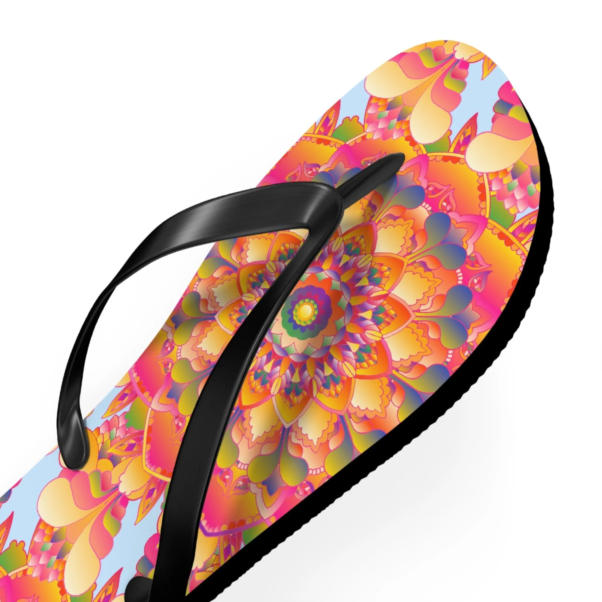 Colorful Boho Mandala Flip Flops