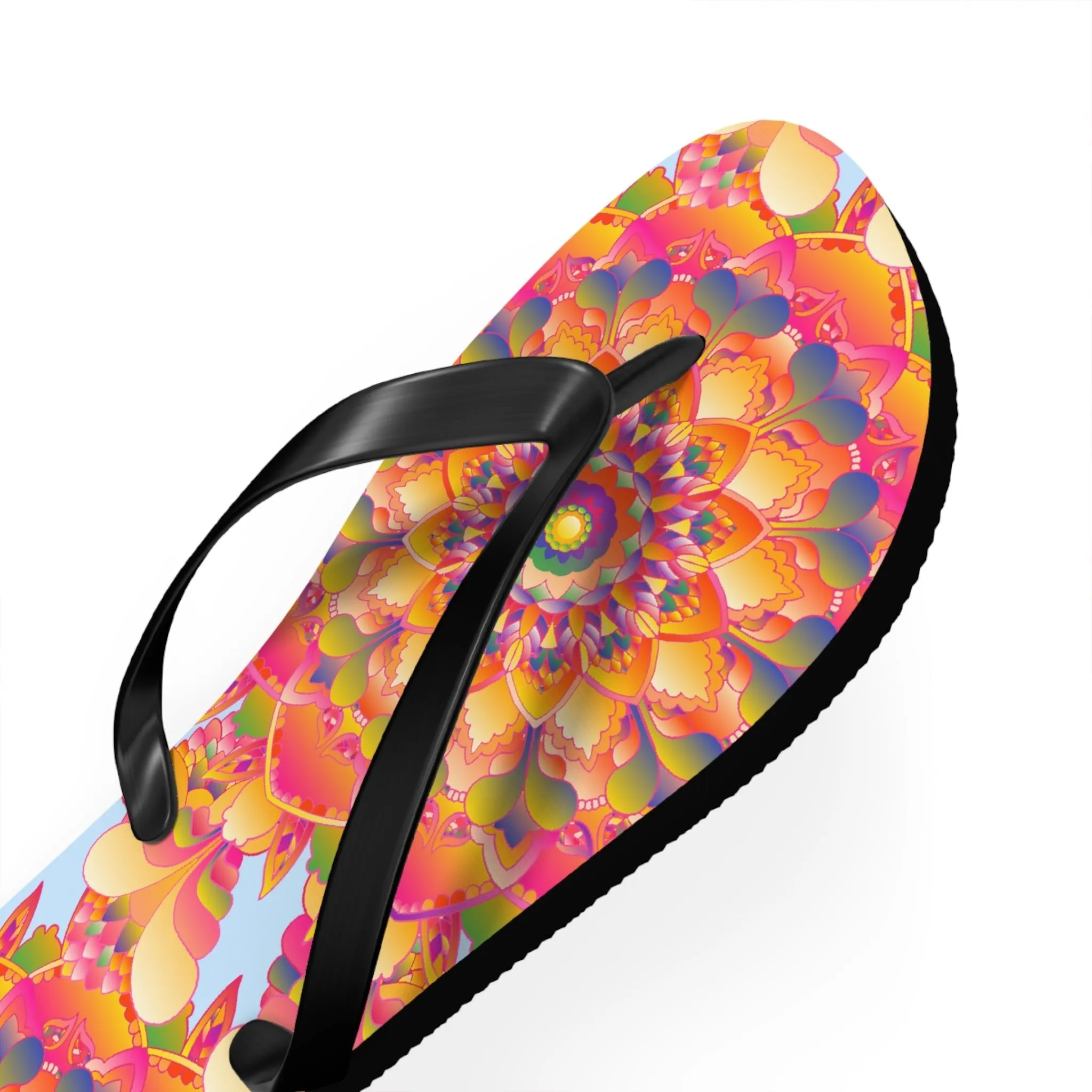Colorful Boho Mandala Flip Flops