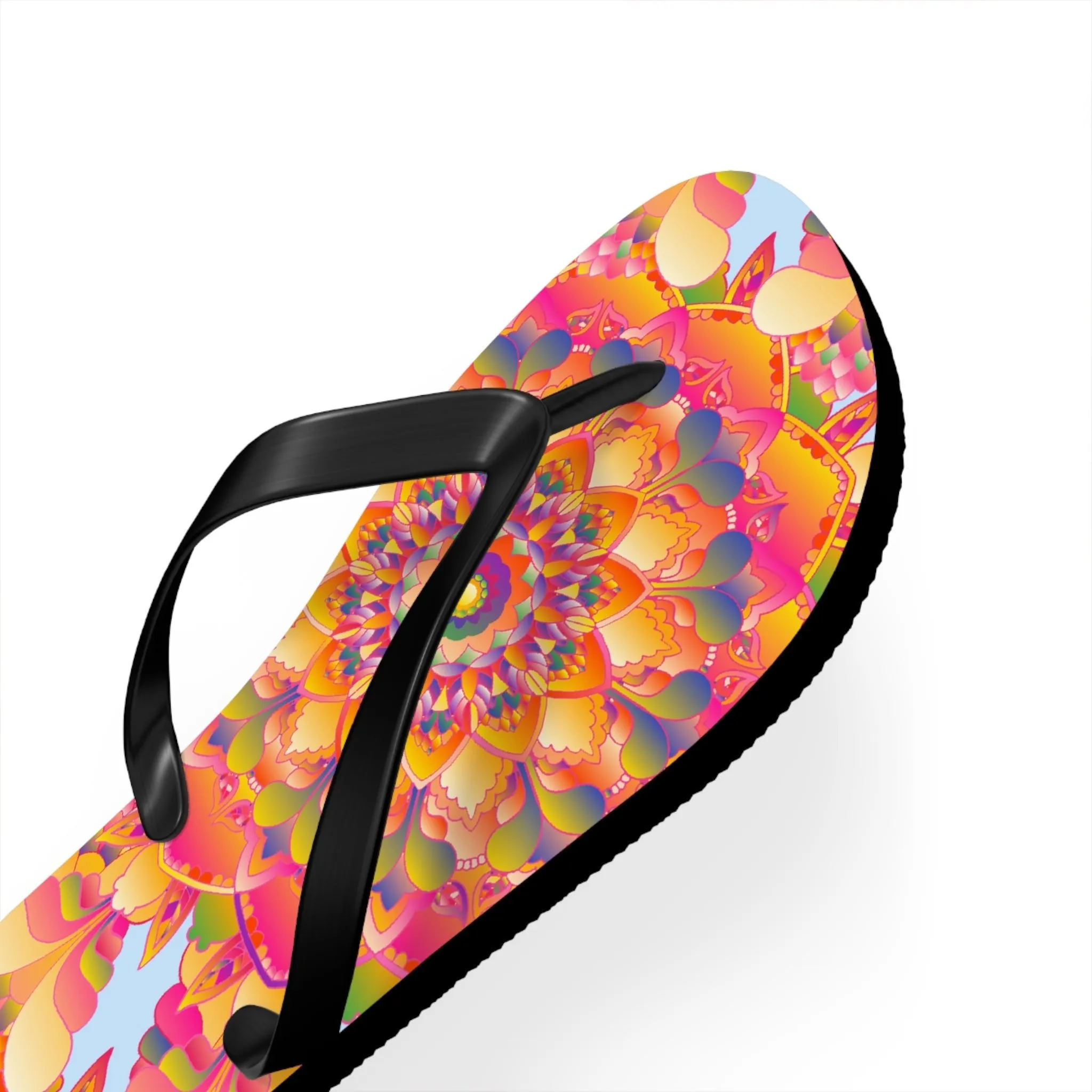 Colorful Boho Mandala Flip Flops