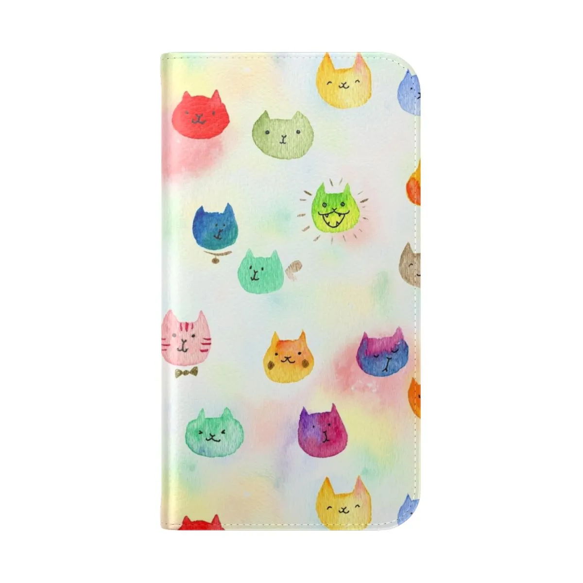 Colorful Cat Confetti Flip Cover Phone Case