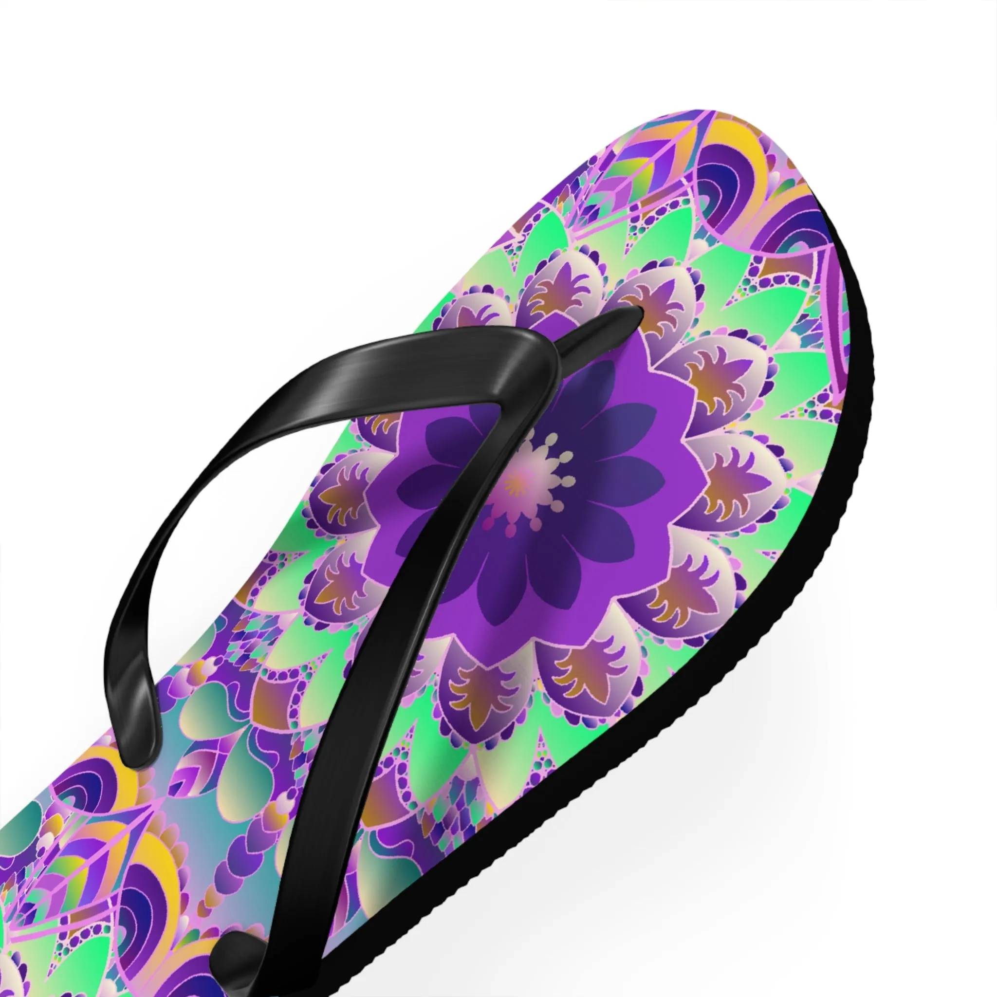 Colorful Mandala Flip Flops for Summer