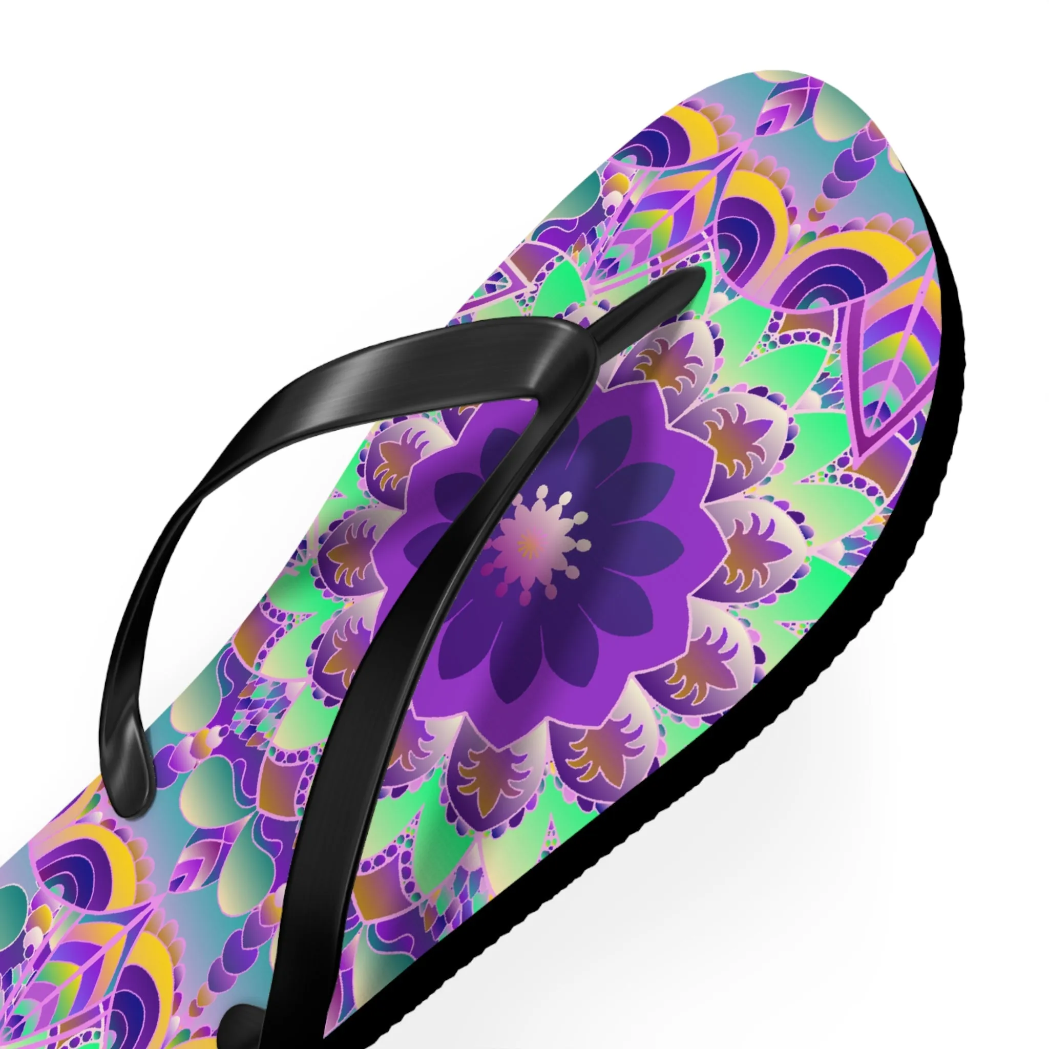 Colorful Mandala Flip Flops for Summer