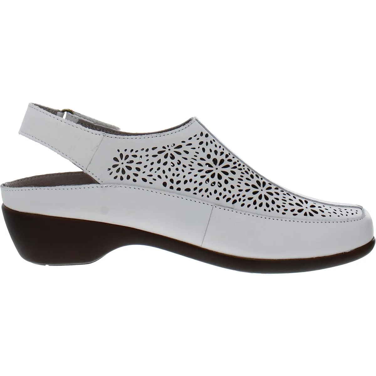 Easy Spirit Womens Dawn Leather Laser Cut Sandals Shoes