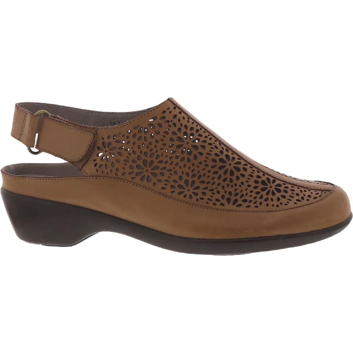 Easy Spirit Womens Dawn Leather Laser Cut Sandals Shoes