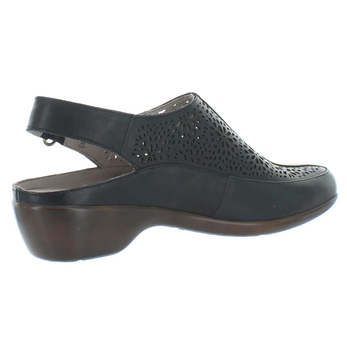 Easy Spirit Womens Dawn Leather Laser Cut Sandals Shoes
