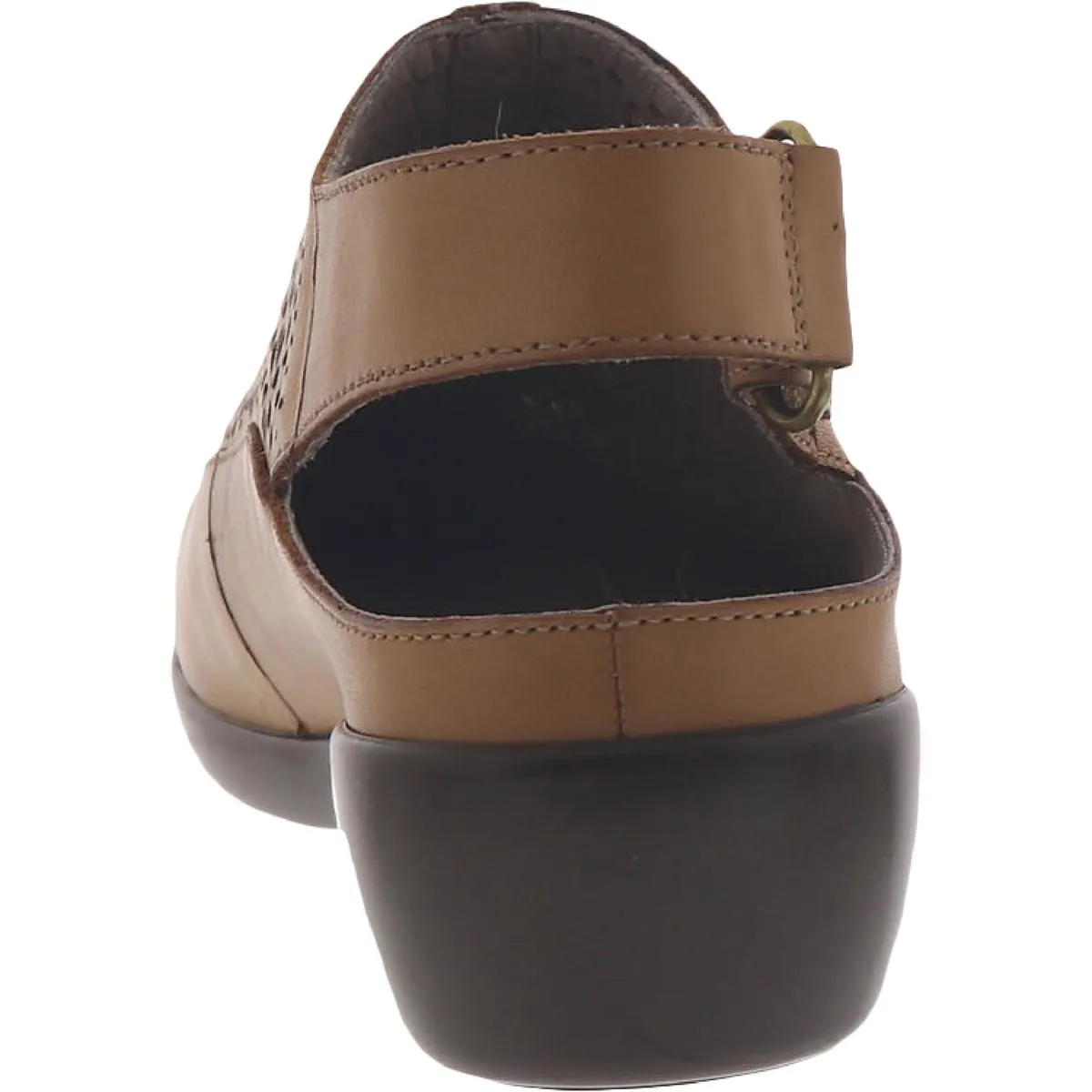 Easy Spirit Womens Dawn Leather Laser Cut Sandals Shoes