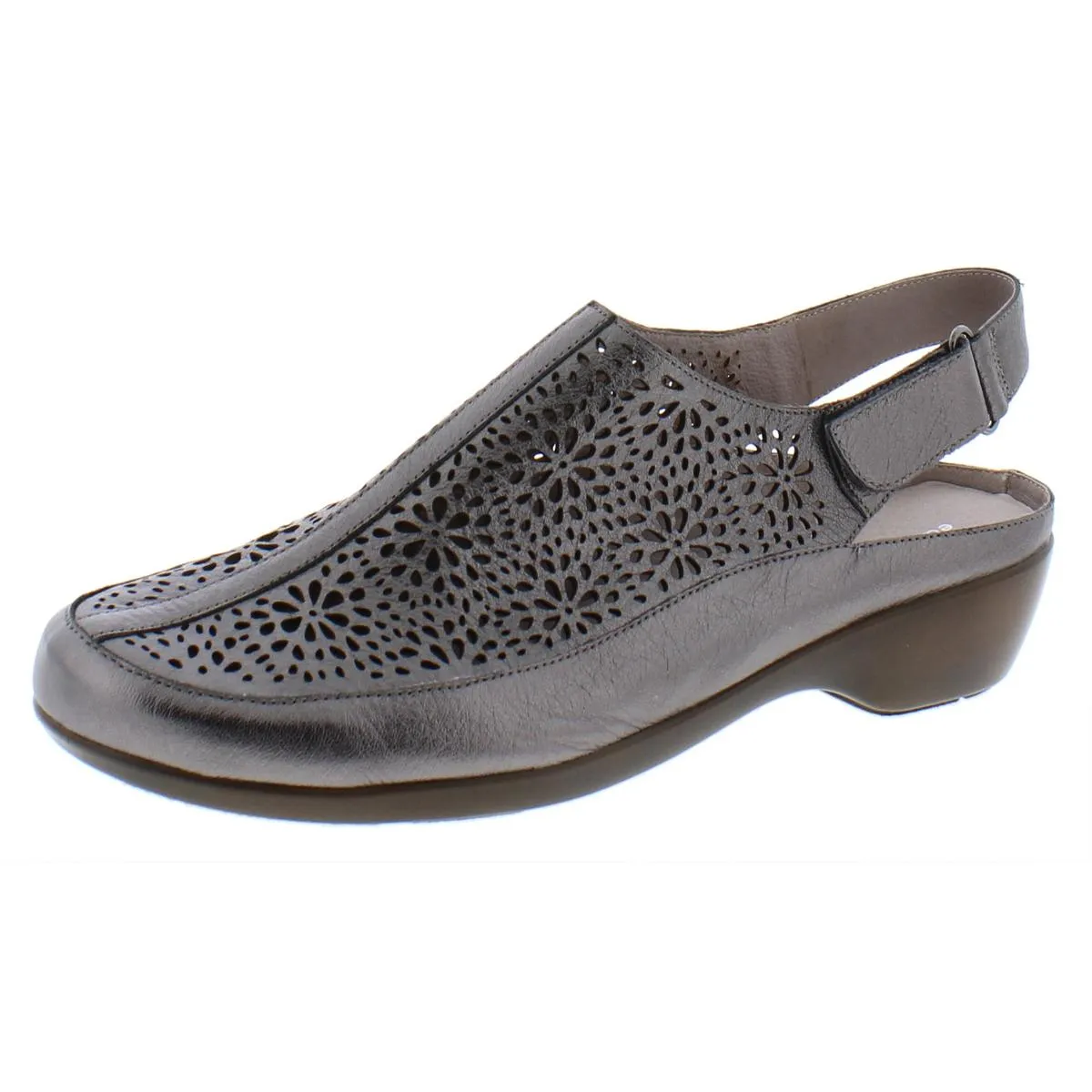 Easy Spirit Womens Dawn Leather Laser Cut Sandals Shoes