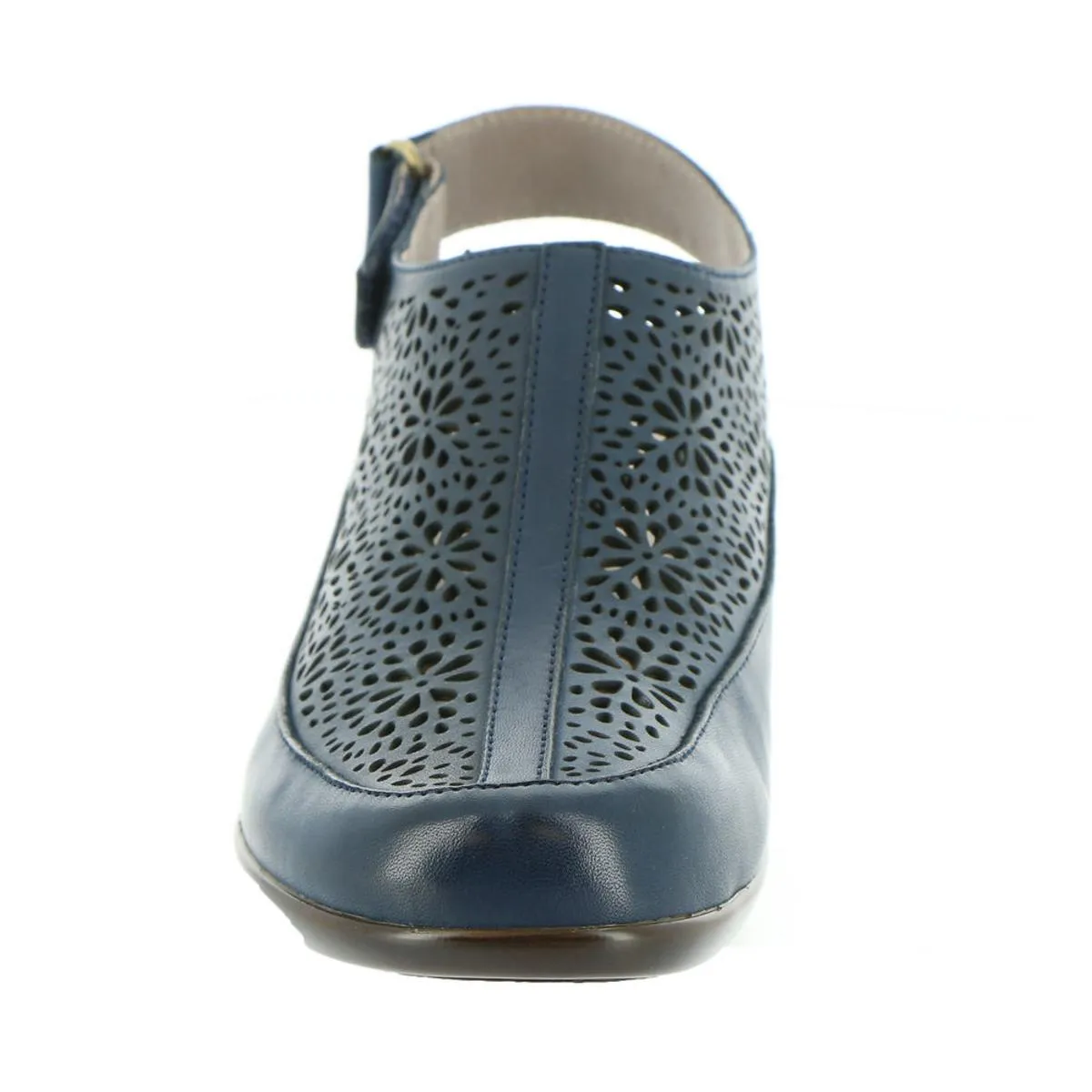 Easy Spirit Womens Dawn Leather Laser Cut Sandals Shoes