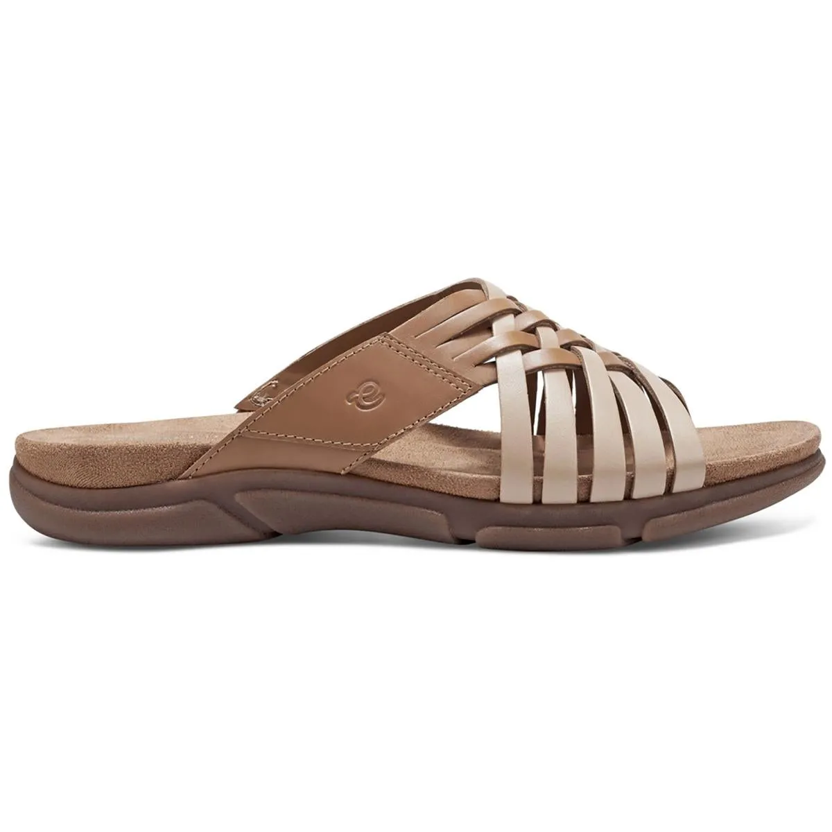 Easy Spirit Womens Meadow 9 Leather Comfort Wedge Sandals