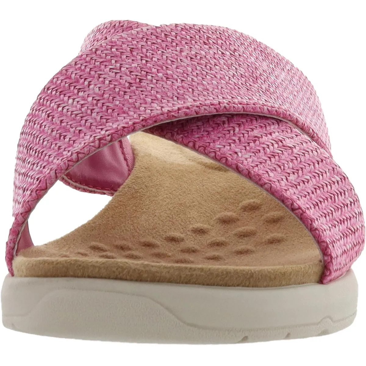Easy Spirit Womens Taite 2 Woven Slip On Slide Sandals