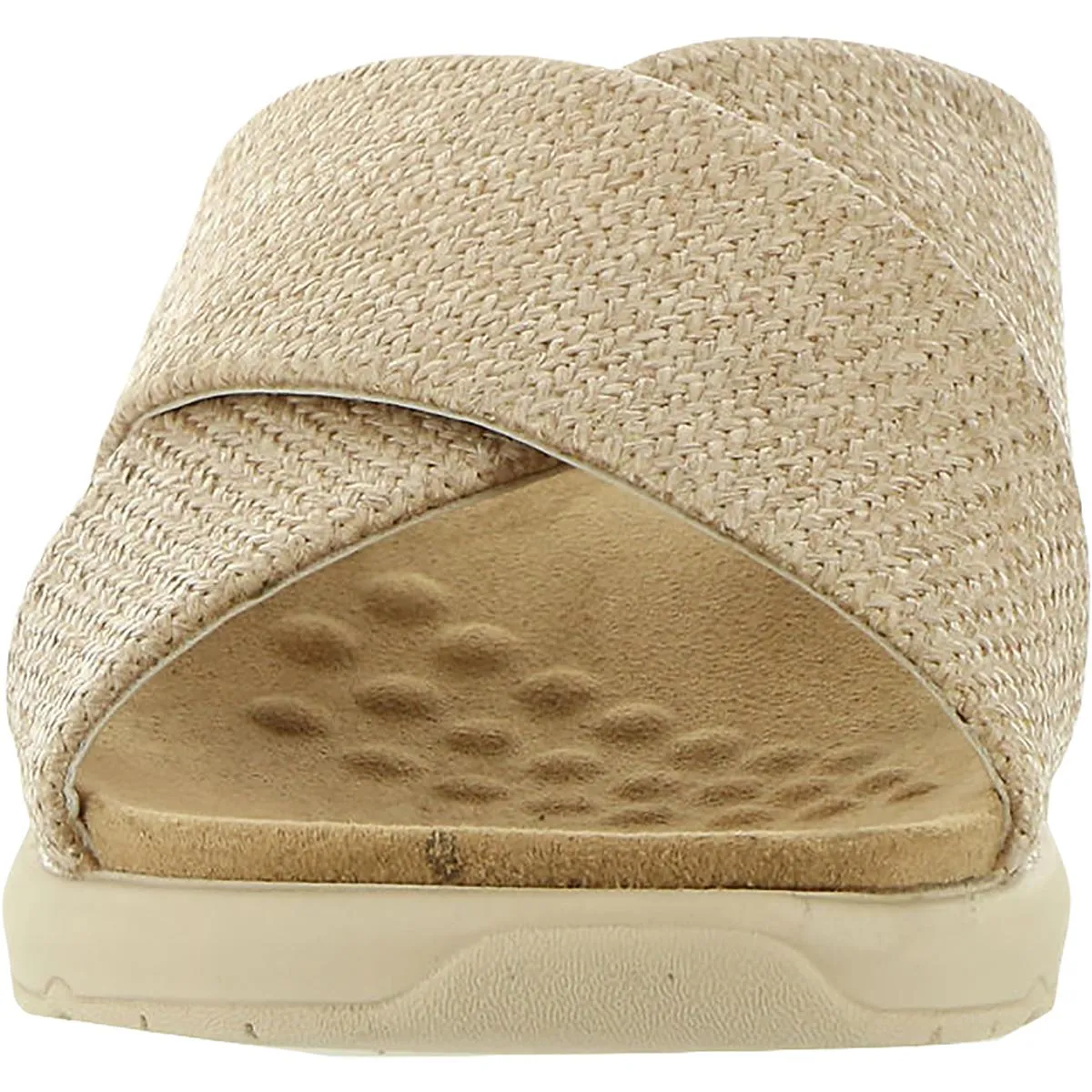 Easy Spirit Womens Taite 2 Woven Slip On Slide Sandals