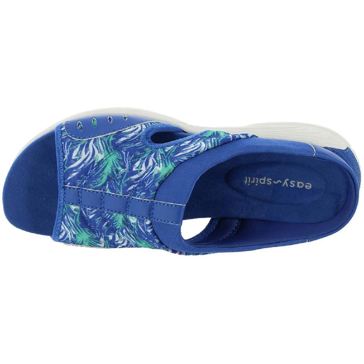 Easy Spirit Womens Traciee 2 Comfort Insole Textured Slide Sandals