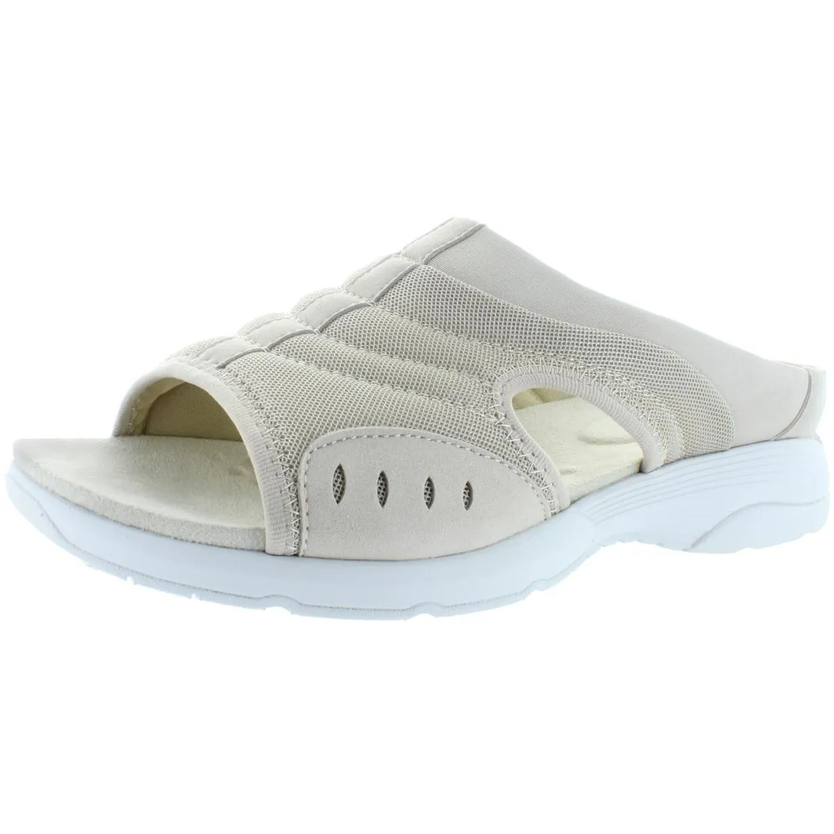 Easy Spirit Womens Traciee 2 Comfort Insole Textured Slide Sandals