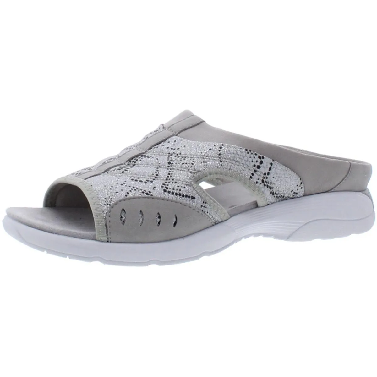 Easy Spirit Womens Traciee 2 Comfort Insole Textured Slide Sandals