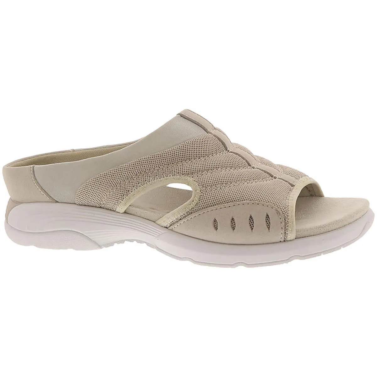 Easy Spirit Womens Traciee 2 Comfort Insole Textured Slide Sandals