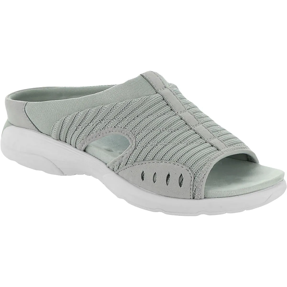 Easy Spirit Womens Traciee 2 Comfort Insole Textured Slide Sandals