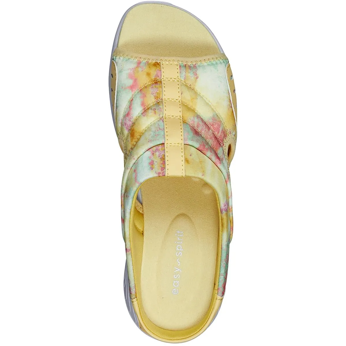 Easy Spirit Womens Traciee 2 Comfort Insole Textured Slide Sandals