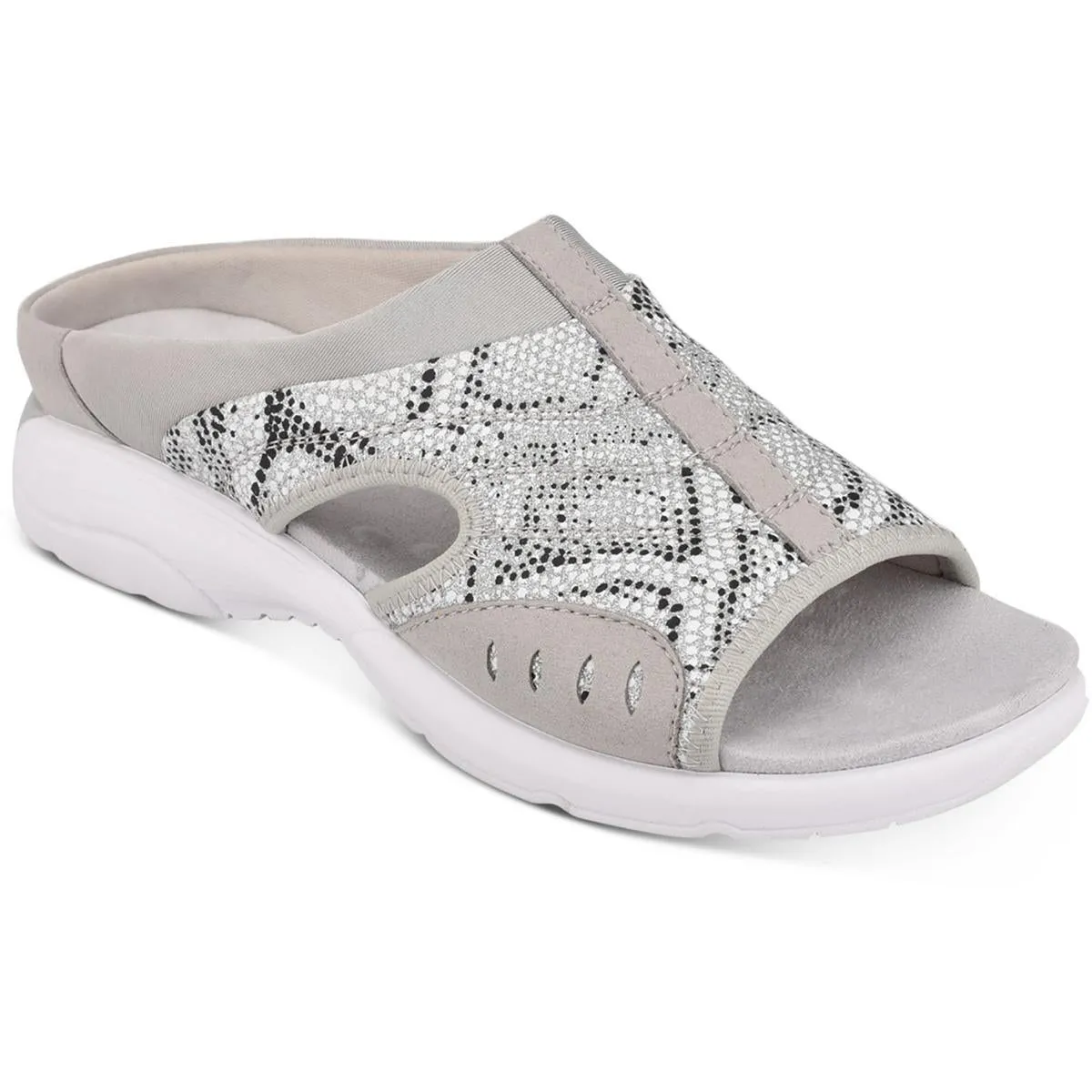 Easy Spirit Womens Traciee 2 Comfort Insole Textured Slide Sandals