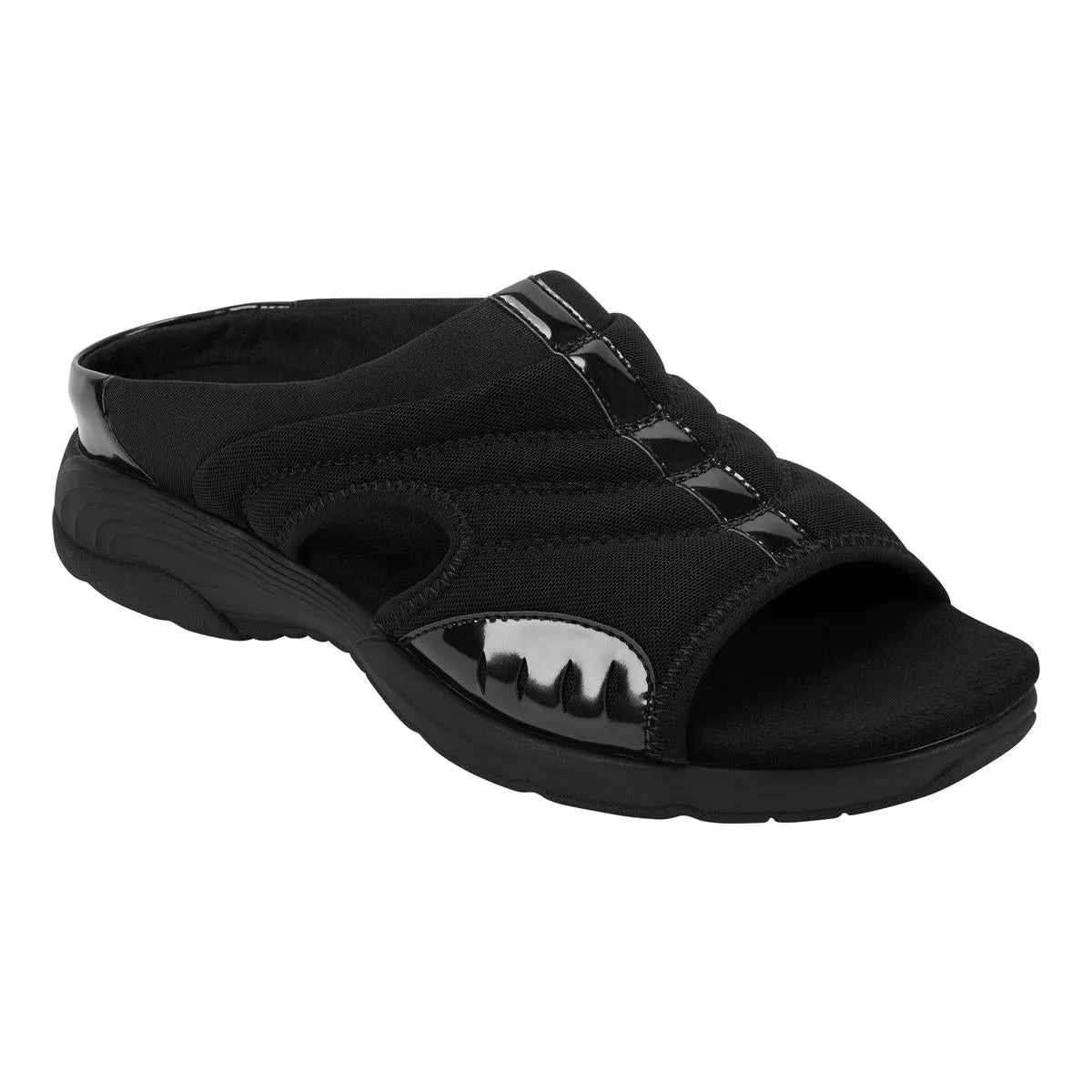Easy Spirit Womens Traciee 2 Comfort Insole Textured Slide Sandals