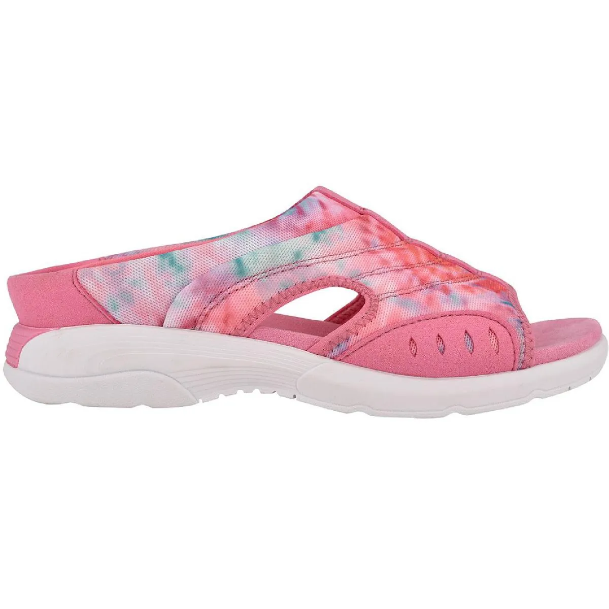 Easy Spirit Womens Traciee 2 Comfort Insole Textured Slide Sandals