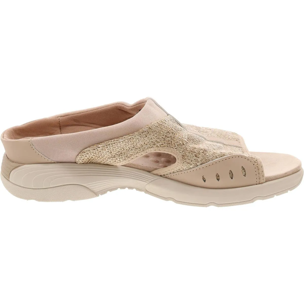 Easy Spirit Womens Traciee 2 Comfort Insole Textured Slide Sandals