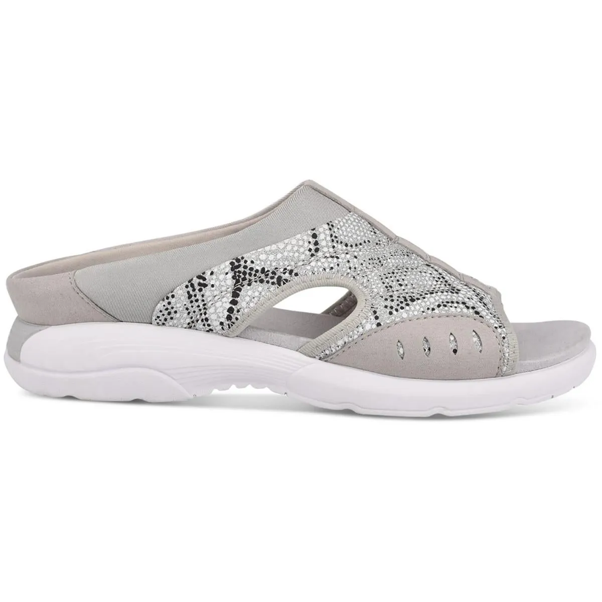 Easy Spirit Womens Traciee 2 Comfort Insole Textured Slide Sandals