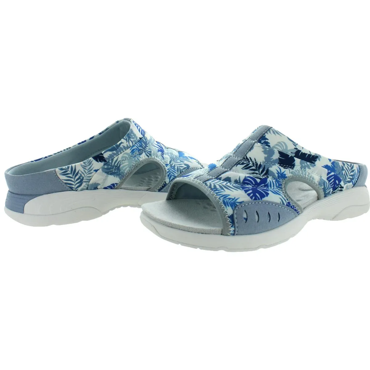 Easy Spirit Womens Traciee 2 Comfort Insole Textured Slide Sandals