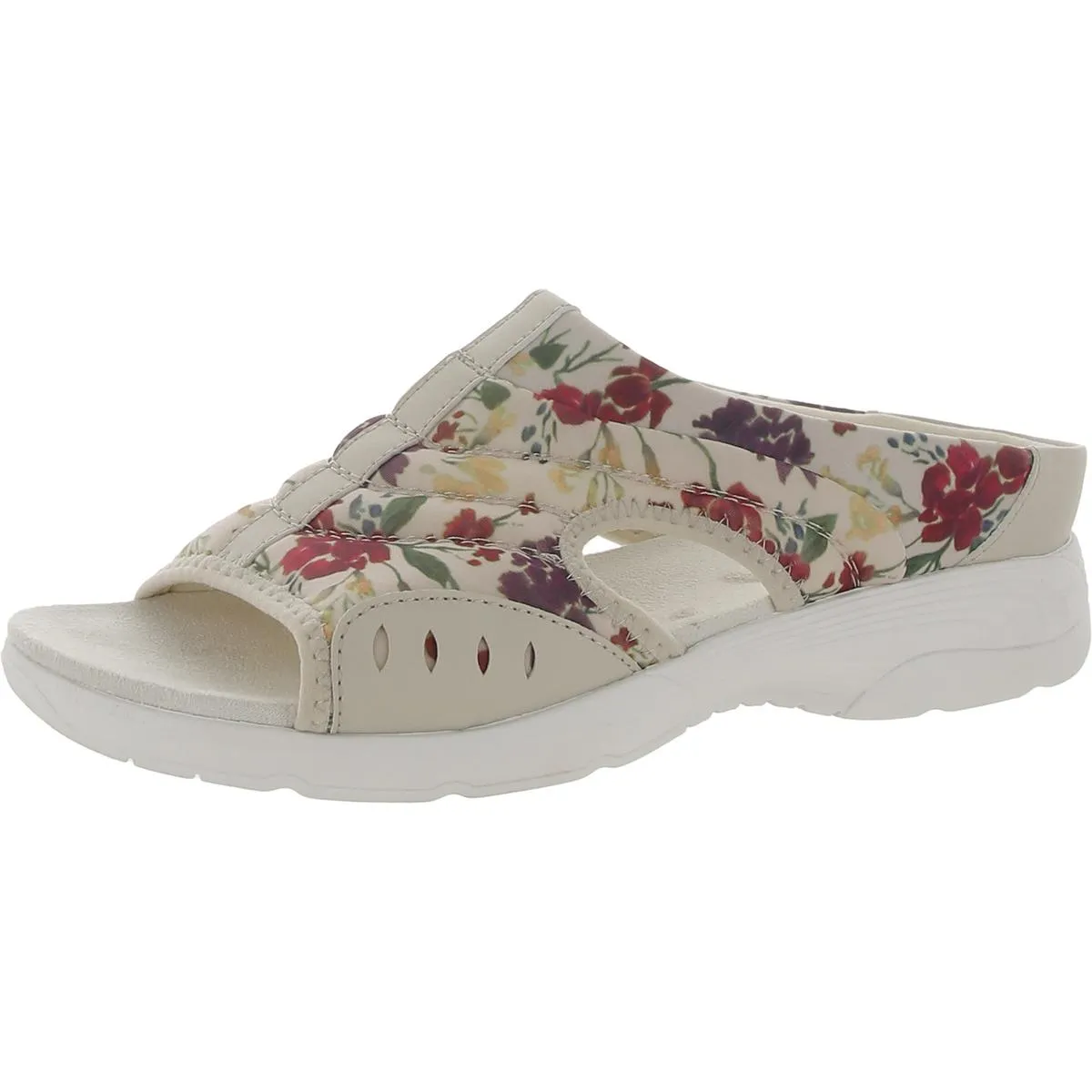Easy Spirit Womens Traciee 2 Comfort Insole Textured Slide Sandals