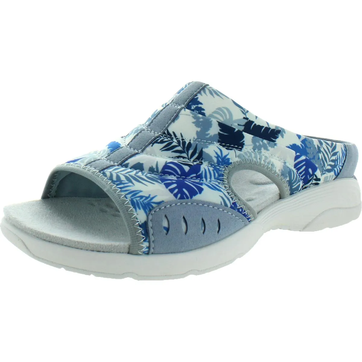 Easy Spirit Womens Traciee 2 Comfort Insole Textured Slide Sandals