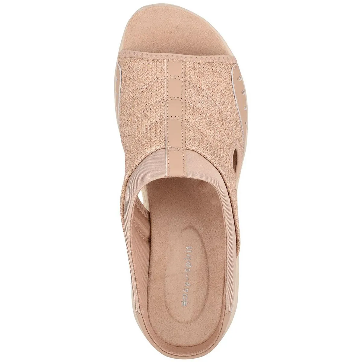 Easy Spirit Womens Traciee 2 Memory Foam Slip On Wedge Sandals