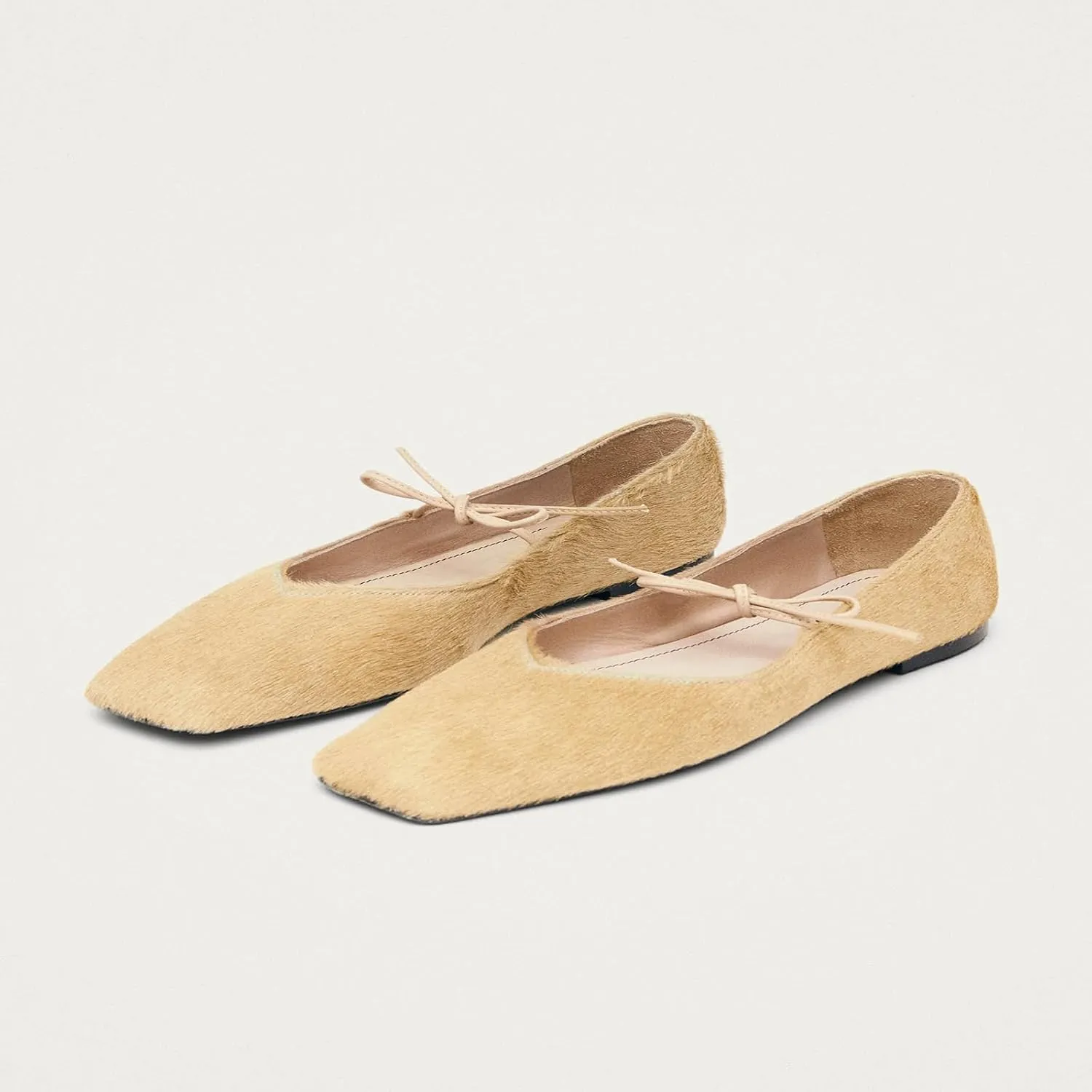 Flats for Women Square Toe Slip On Mary Jane Flats Soft Dressy Retro Ballet Flats Classic Solid Ankle Strap Ballet Flats Shoes for Women Classic Mary Jane Ballet Dance Shoes