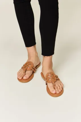 Forever Link Cutout Faux Leather Sandals