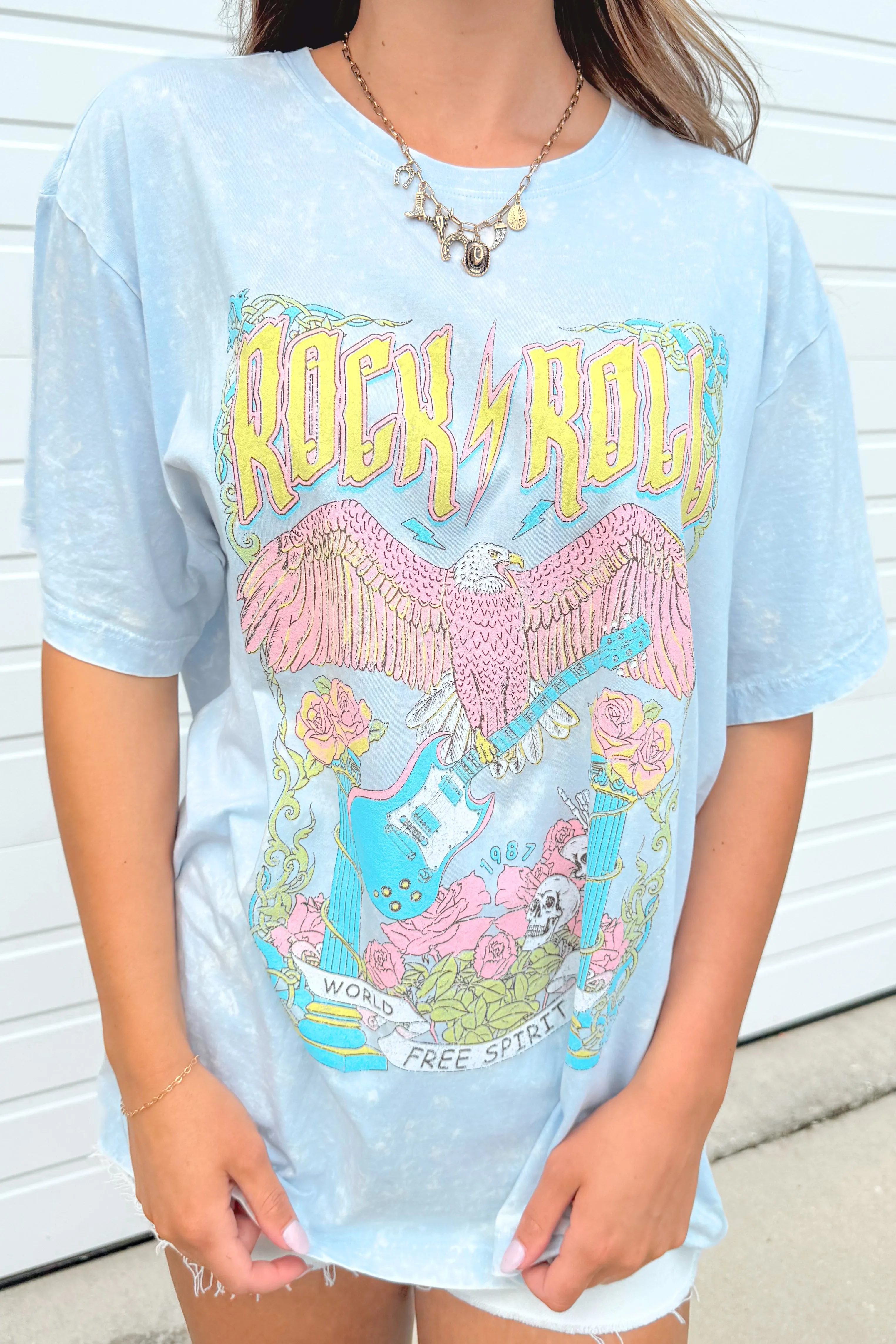 Free Spirit Rock and Roll Graphic Tee