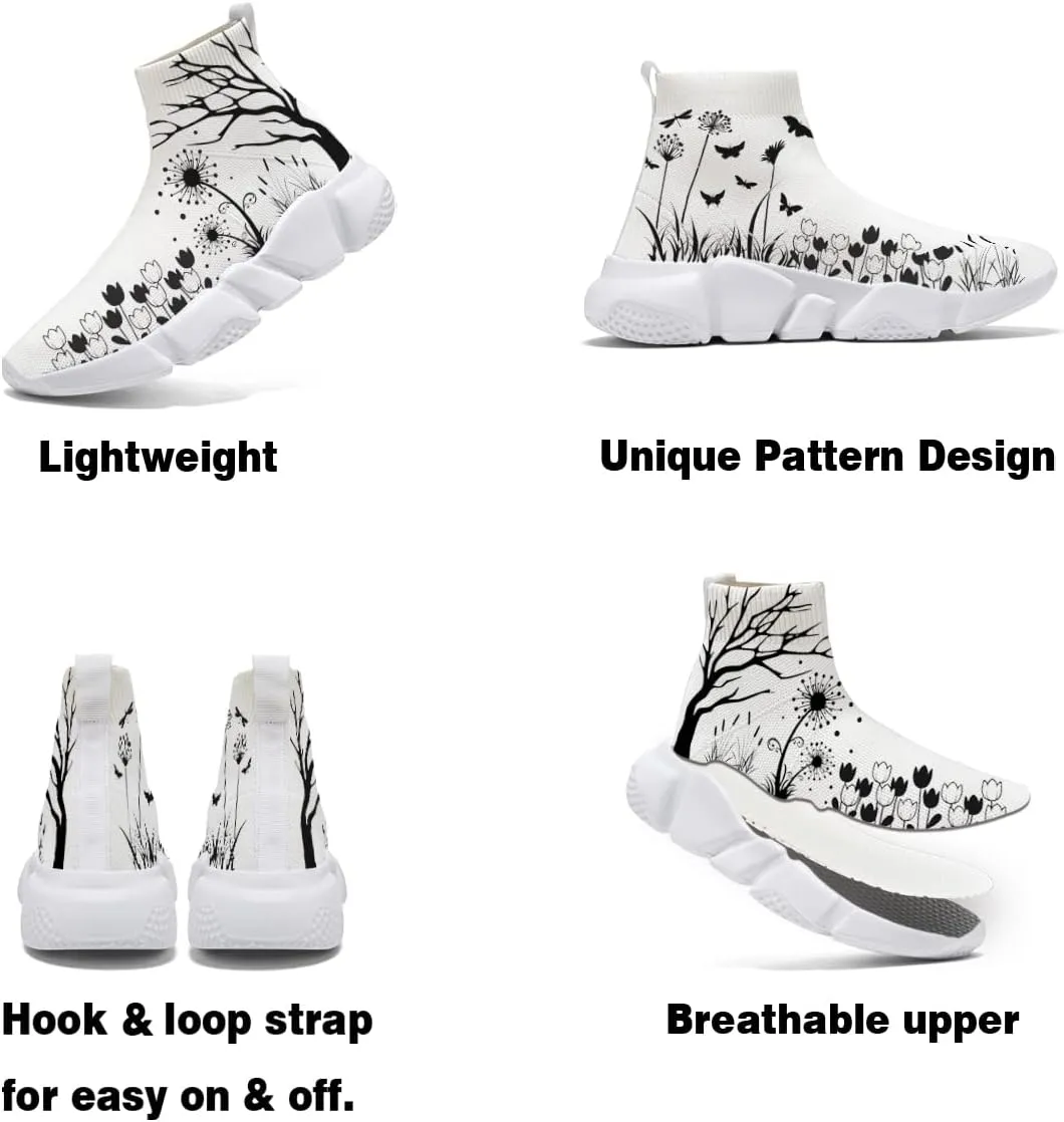 Hetios Women’s Sock Shoes Lightweight Jogging Walking Shoes for Women Sneakers
