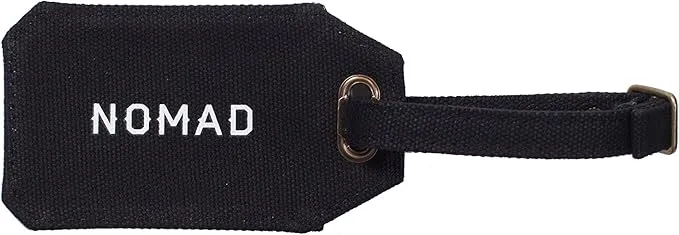 IZOLA | Nomad Canvas Luggage Tag Black Canvas