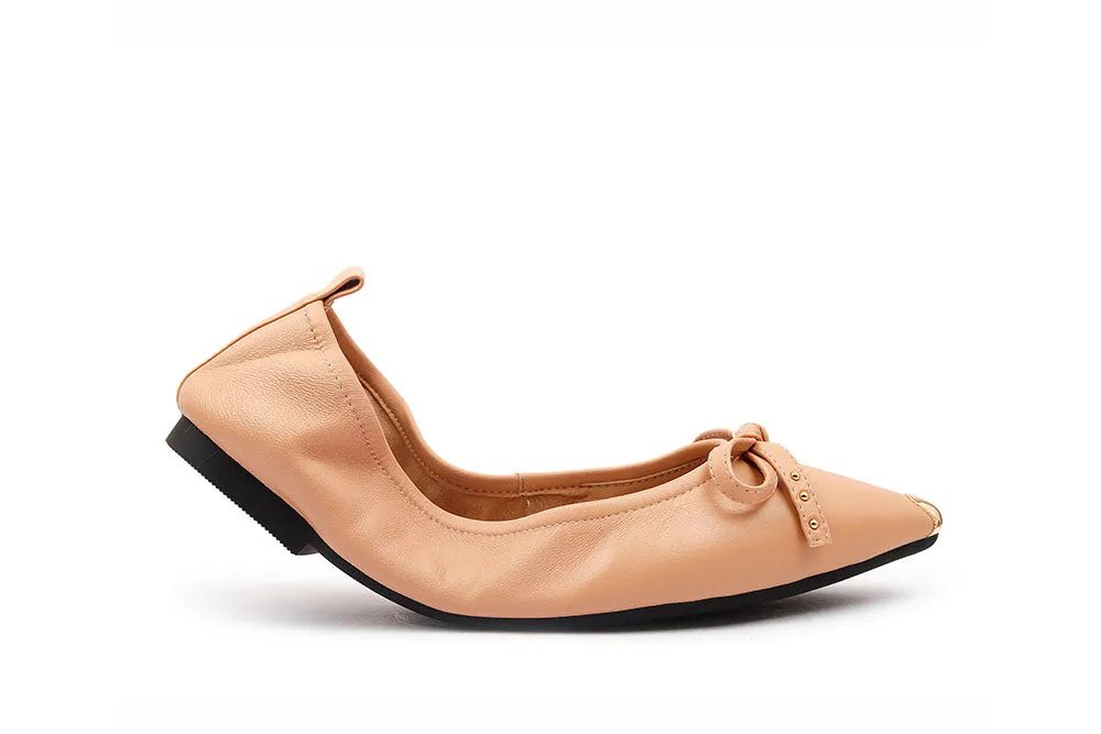 Knotted Gold Tipped Foldables Flats