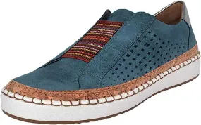 Lausiuoe Shoes For Women Dressy Comfortable Fashion Canvas Shoes Classic Casual Low Top Slip On Sneakers Walking Flat Loafers