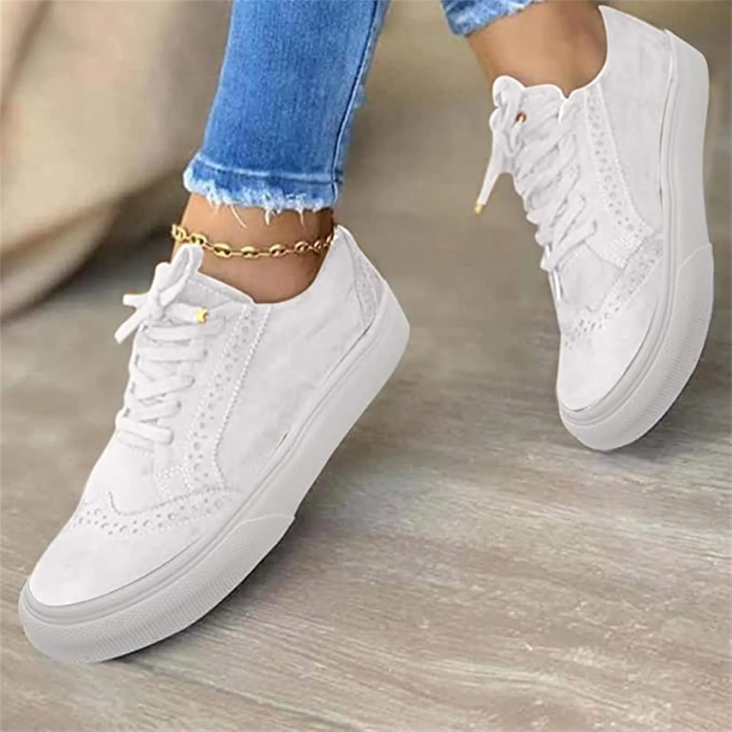 Lausiuoe Shoes For Women Dressy Comfortable Low Top Canvas Sneaker Classic Casual Fashion Slip On Soft Walking Flat Loafers