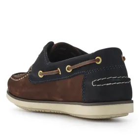 Leather Slip-On Boat Shoes - BARBR41503 / 327 361