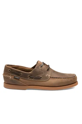 Loake Lymington Boat Shoe Brown Oiled Nubuck