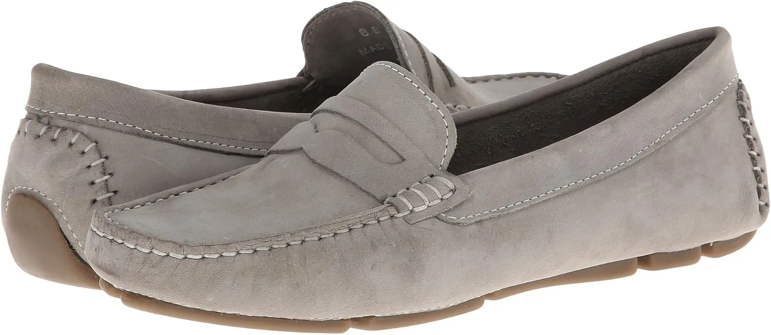 Massimo Matteo Penny Keeper - Loafers for Women - Rich Nubuck - Leather Upper - Cushioned Leather Footbed