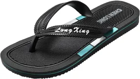 Mens Outdoor Sandals Slide Sandals Men's Bottomed Flat Beach Toe Women's Summer Leather