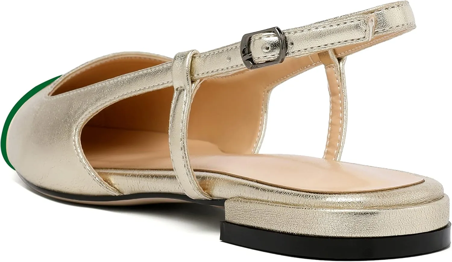 Mettesally Women's Pointed Toe Ballet Flat Shoes Cap Toe Classic Ballet Flats Walking Shoes Casual Formal Slip-On Flat Dress Shoes